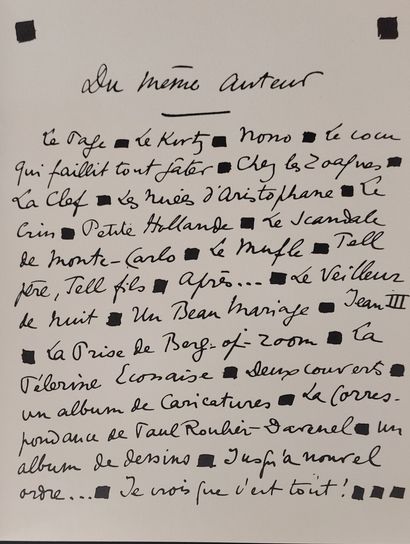 GUITRY, Sacha

The Illness

(uncollated)