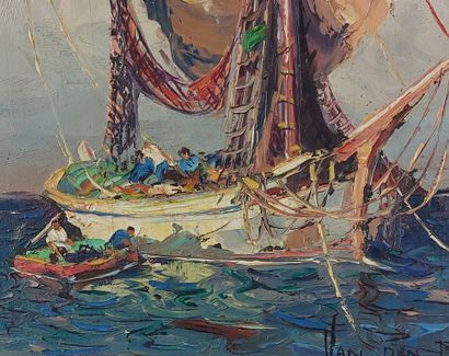 Fernand VAN DEN BUSSCHE (1892–1975)

Seascape

Oil...