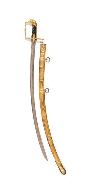 Sabre d’officier de cavalerie.
Monture en...
