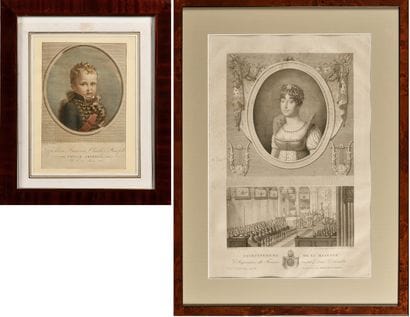 ENSEMBLE DE DEUX GRAVURES
-« COURONNEMENT...