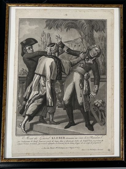 Ensemble de deux gravures 
Austerlitz, 
Lithographie,...
