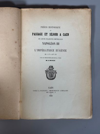 MANCEL (Georges). A Historical Account of...