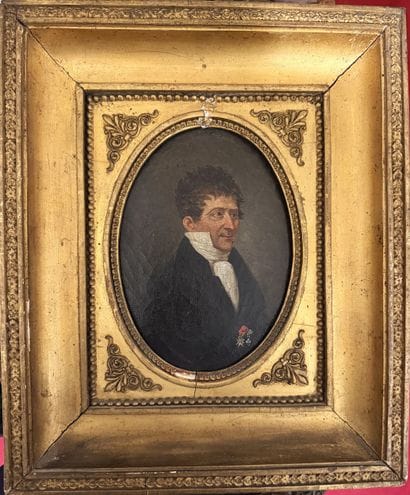 Ecole française du XIXe siècle
Portrait ovale...