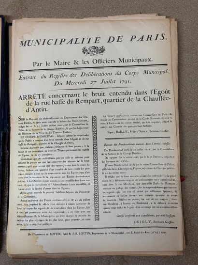 Revolutionary posters, sheet-printed, with...