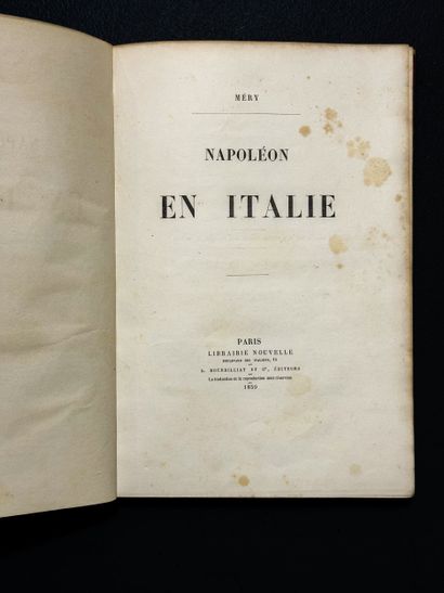 MERY,
“Napoleon in Italy”
Brown leather-bound...