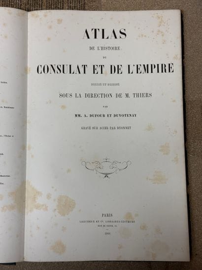 M.A. Thiers, Atlas of the History of the...