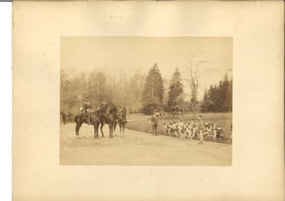 Army, soldiers, hunting party, hound hunt,...