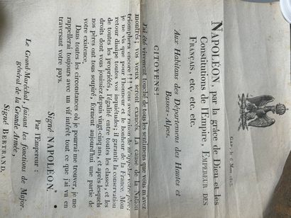 An important collection of four proclamations...