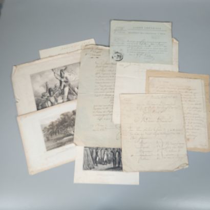 A fine collection of military documents from...