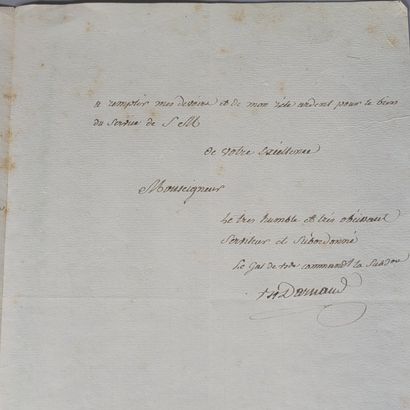 Set of two petitions from the Empire period,...
