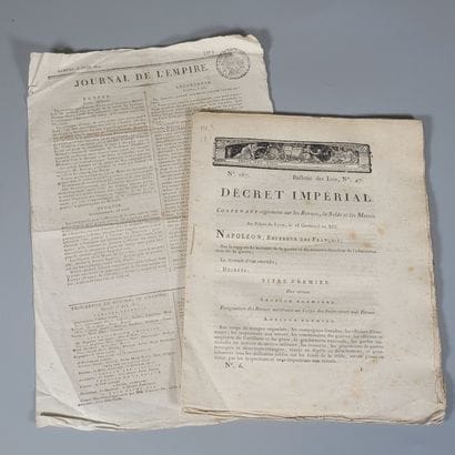 Two period prints from the Empire era:
-...