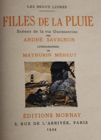 SAVIGNON André
Filles de la pluie. Paris,...