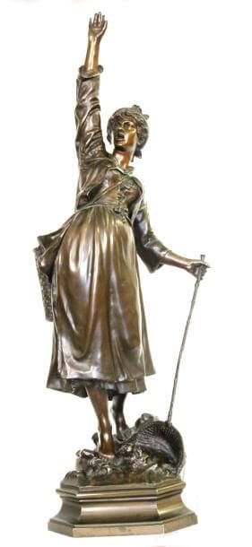 MARCEL DEBUT (1865-1933)
La Cueillette Bronze...