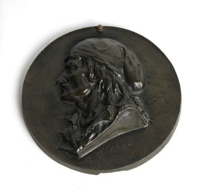 d'après DAVID d'ANGERS
«Marat. Ami du peuple»...