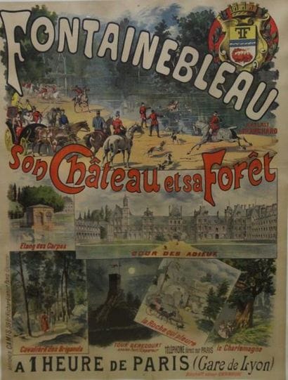 AFFICHE CAMIS Fontainebleau, son Château...