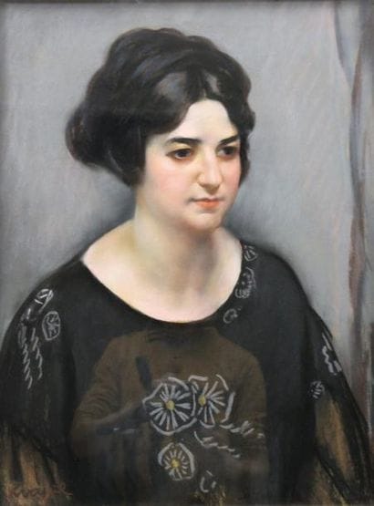 Charles KVAPIL (1884-1957)
Portrait de dame....