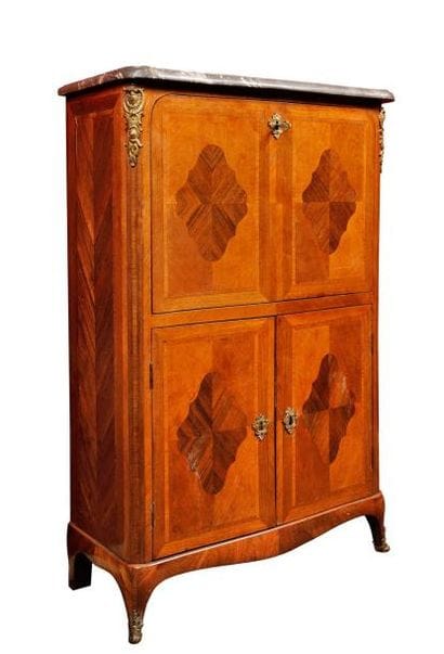 SECRETAIRE à hauteur d'appui en bois de placage...