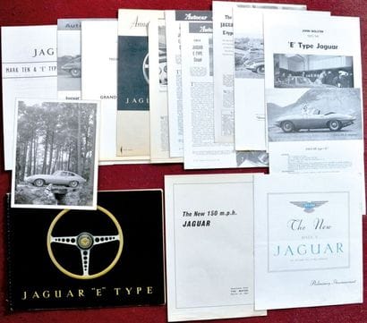 Jaguar MK V & Type E Depliant 3 volets 