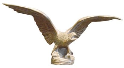«L'aigle» Signe Payet et marque AEL. Bronze...