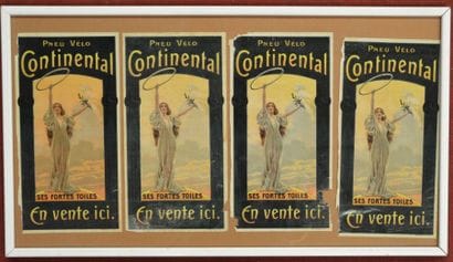 Pneu CONTINENTAL Serie de quatre affichettes...