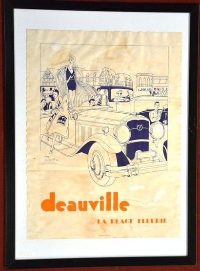 D'apres Geo Ham (1900 - 1972)
Deauville Plage...