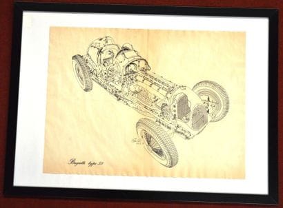 Robert Jarraud
Bugatti 59 Estampe, 40 X 56...