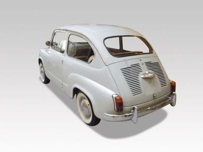 1963 FIAT 600
Chassis n° 100D1545026
 A immatriculer...