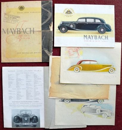 Maybach Depliant 2 volets couleur 
