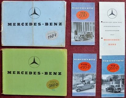 Mercedes Milieu des 30's Catalogue 16 pages...