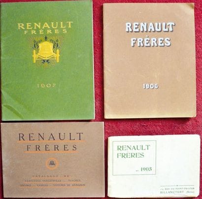 Renault Annees 1900 Catalogue 21 pages plus...