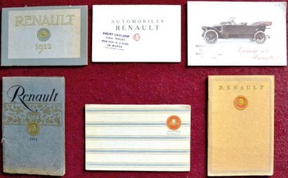 Renault Annees 1910 Depliant 2 volets 