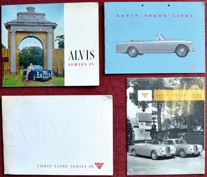 Alvis 1950's Catalogue 12 pages couleur +...