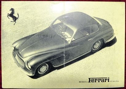 Ferrari 1950 Depliant 2 volets 