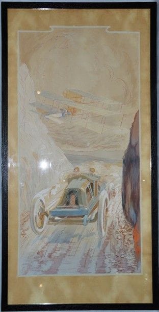 Ernest MONTAUT (1879 - 1909)
“Un Match Moderne”
Lithographie...