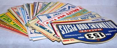 “Plaques de Rallye”
Ensemble de 47 plaques...