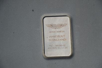 2007 ASTON MARTIN V8 VANTAGE 
Châssis n°...