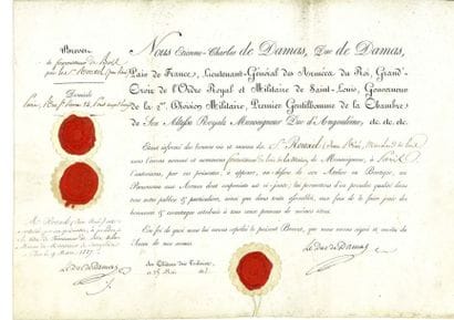Brevet de fournisseur de la maison du duc...
