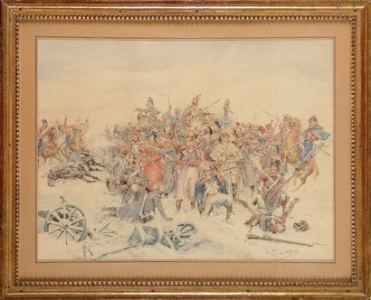 Albert BLIGNY (1849-1908). Ecole française...