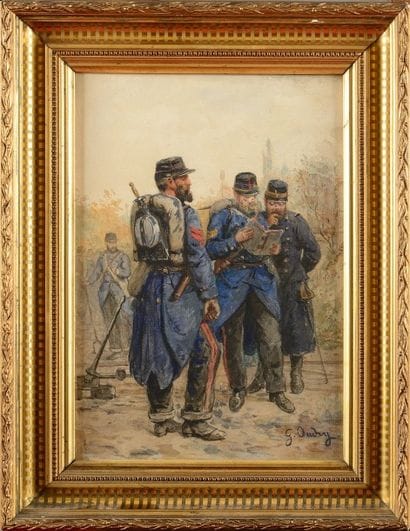 Gustave OUDRY (né en 1840). Ecole française....