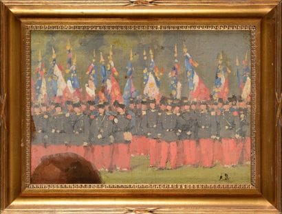 Edouard DETAILLE (1848-1912). Ecole française
«L'Infanterie...