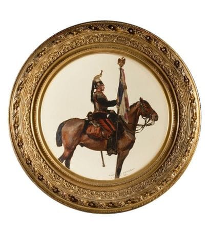 Edouard DETAILLE (1848-1912). Ecole française
«Cuirassier...
