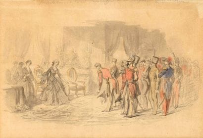 Ecole FRANCAISE de la fin du XIXème siècle
«L'Impératrice...