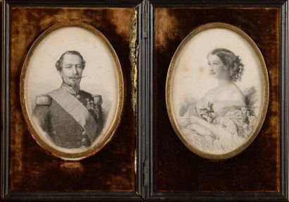 Ecole FRANCAISE de la fin du XIXème siècle
«L'Impératrice...