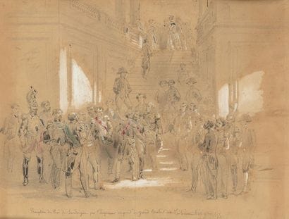 Ecole FRANCAISE de la fin du XIXème siècle
«Réception...