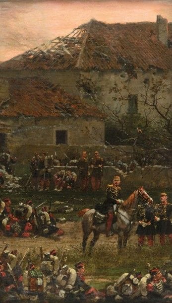Edouard DETAILLE (1848-1912). Ecole française
«Grenadiers...