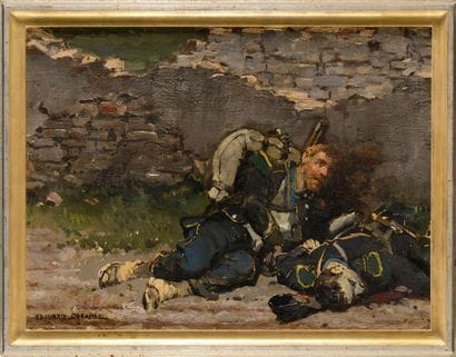 Edouard DETAILLE (1848-1912). Ecole française
«Voltigeur...