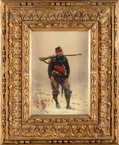Alphonse de NEUVILLE (1835-1885). Ecole française
«Garde...