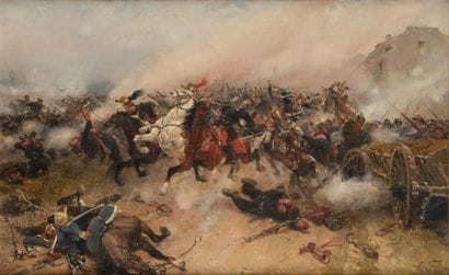 Alphonse de NEUVILLE (1835-1885). Ecole française
«La...