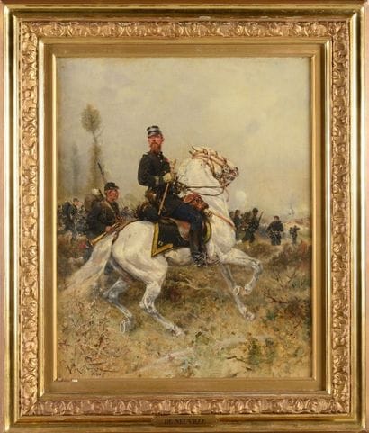 Alphonse de NEUVILLE (1835-1885). Ecole française
«Commandant...