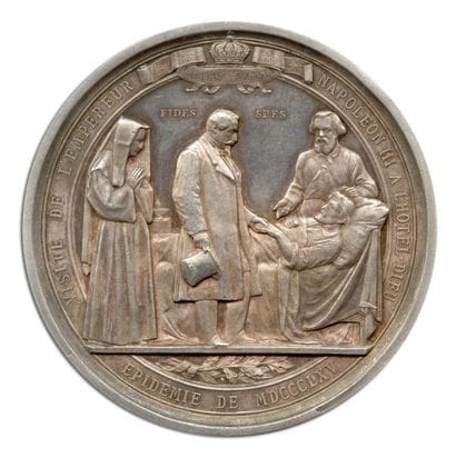 Napoléon III et Eugénie
Médaille en argent...